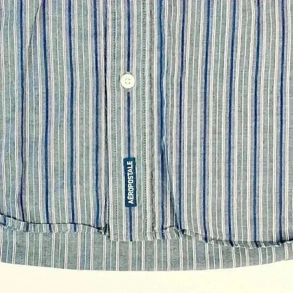Aeropostale Dress Shirt Men's Size L Cotton Button - Picture 7 of 9